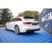 Накладки сплиттеры боковые на задний бампер на Audi A6 C8 S-Line